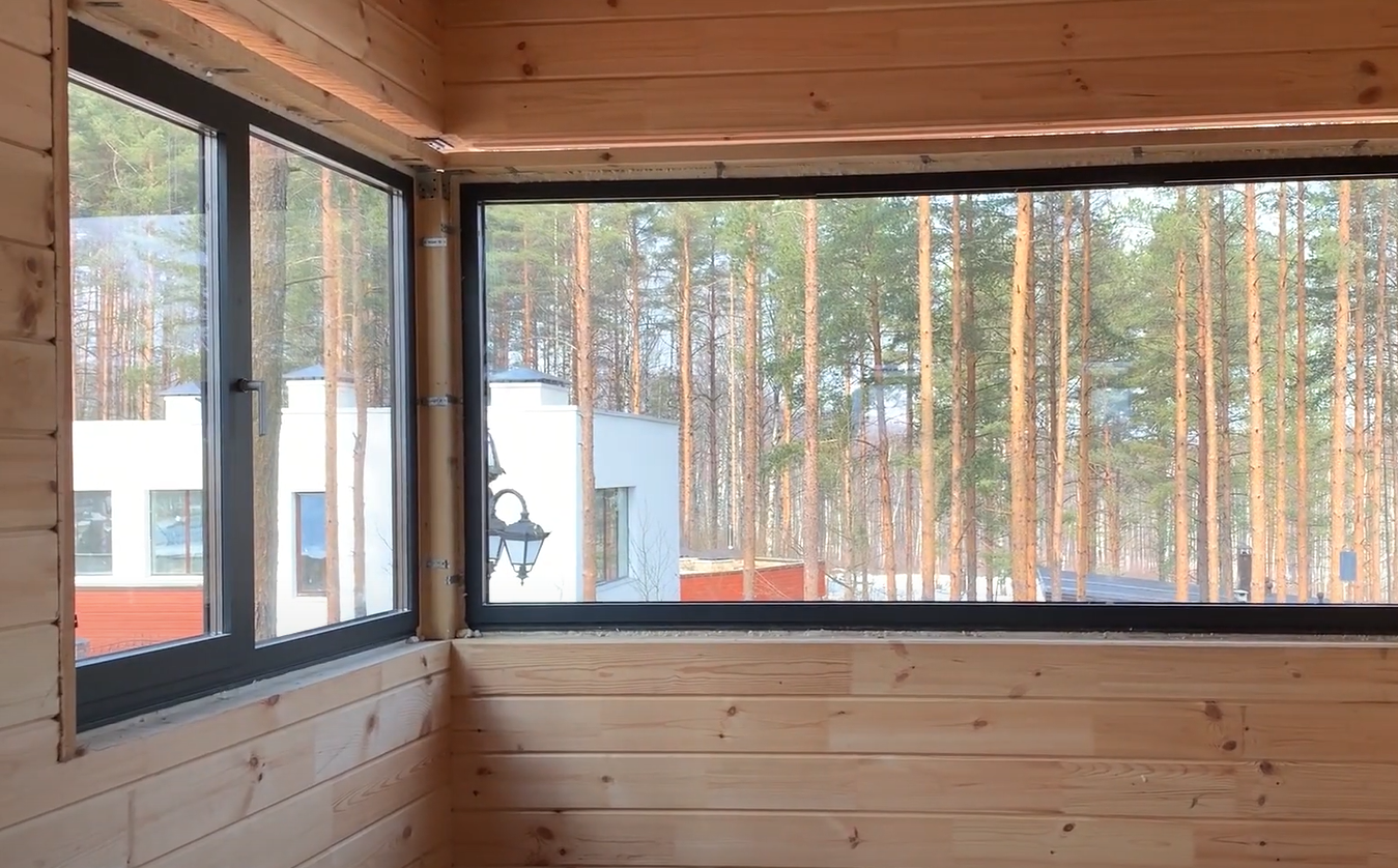 Установка трехкамерных окон в загородный дом